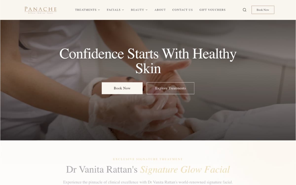 Medical Spa website designed and managed by Buzz Connect AI